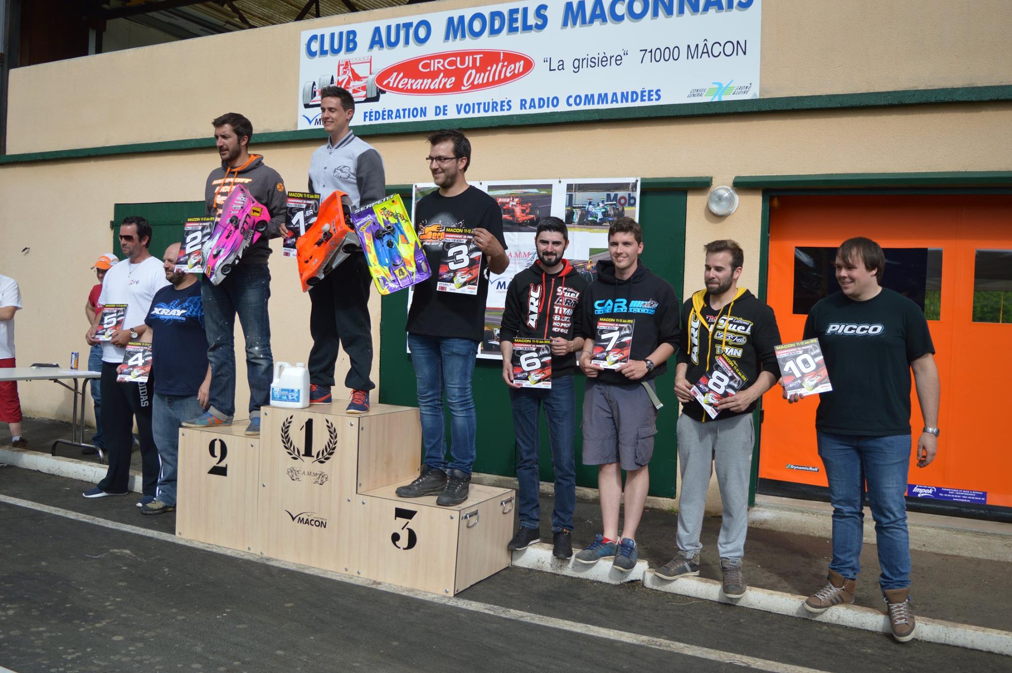 3 éme Manche du Championnat de France 1/8 10-11-12 Juin 2016 